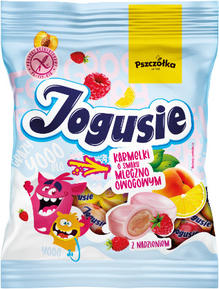 Карамельные конфеты Jogusie Карамельные конфеты с йогуртовой начинкой «Jogusie»100 гр / Польша