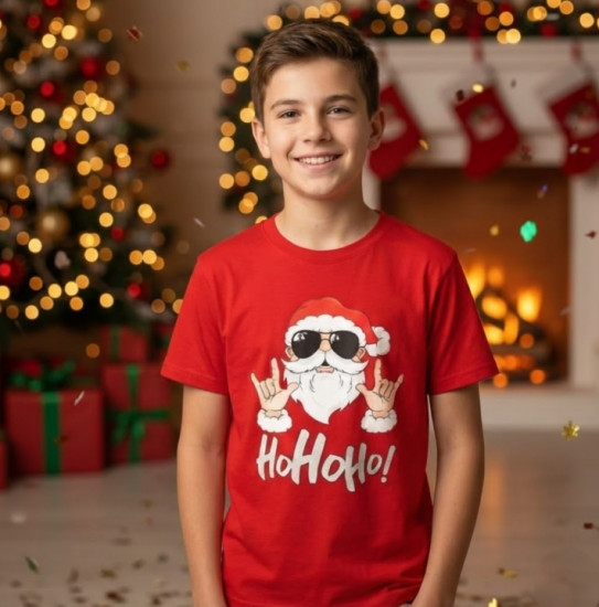 Новогодняя футболка детская «Но-но-но»