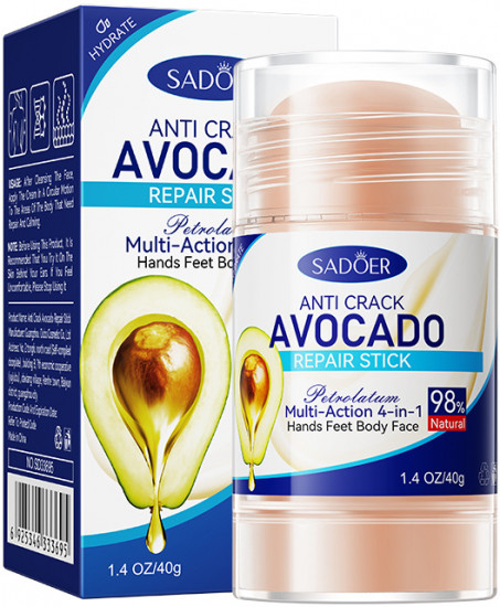 Крем-стик для гладких пяточек с маслом авокадо от сухости и трещин