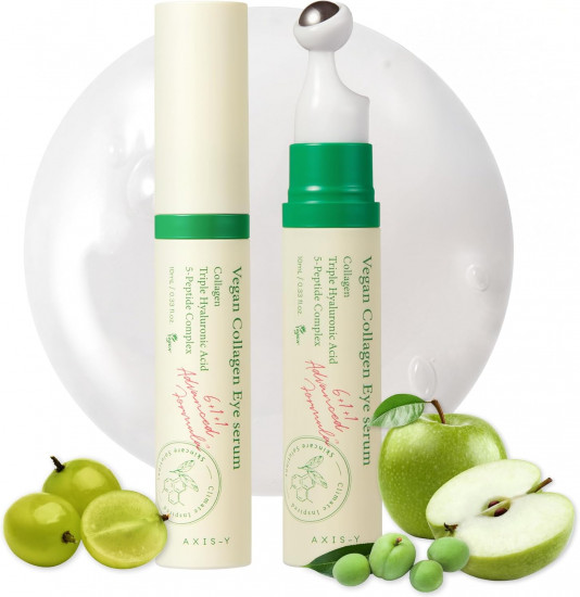 Пептидная сыворотка для век с массажным аппликатором «Vegan Collagen Eye Serum»