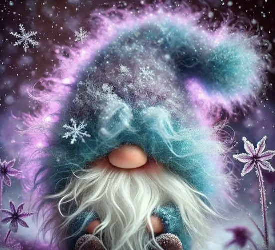 Алмазная мозаика «Синий гном»