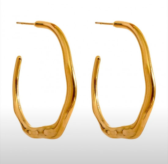 Серьги-кольца женские