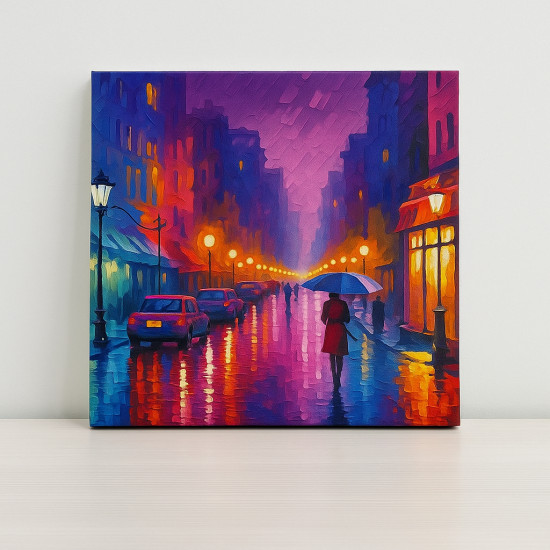 Картина на холсте «Яркий город»