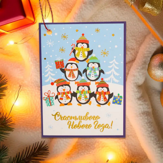 Открытка новогодняя
