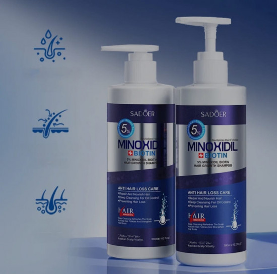 Шампунь для роста волос с миноксидилом «Minoxidil 5% Hair Grower Shampoo»
