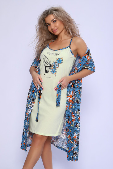 Пеньюар женский с сорочкой