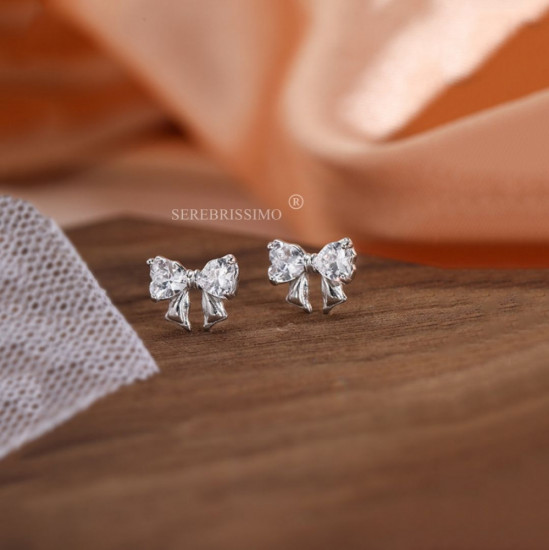 Сережки детские «Бантики»