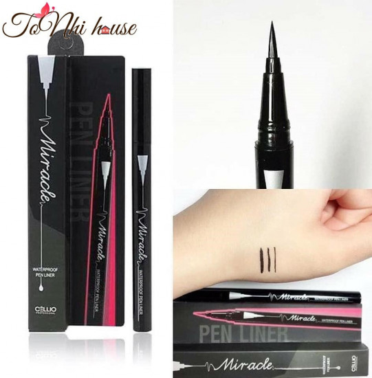 Гелевая подводка-фломастер для глаз «Miracle Waterproof Pen Liner», цвет Черный