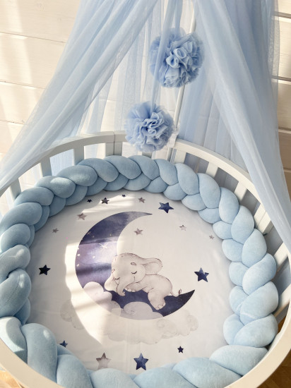 Бортик в кроватку «Косичка»