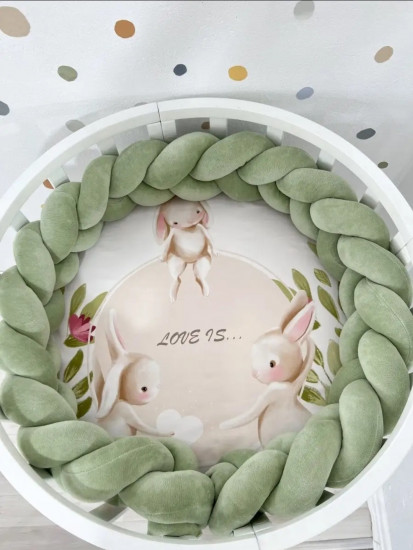 Бортик в кроватку «Косичка»