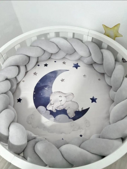 Бортик в кроватку «Косичка»