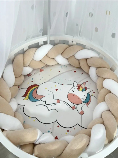 Бортик в кроватку «Косичка»