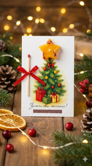 Открытка «Зажги своё желание»