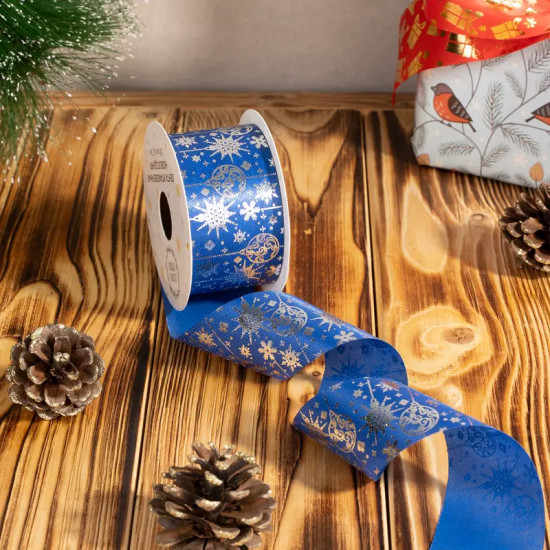 Лента упаковочная новогодняя