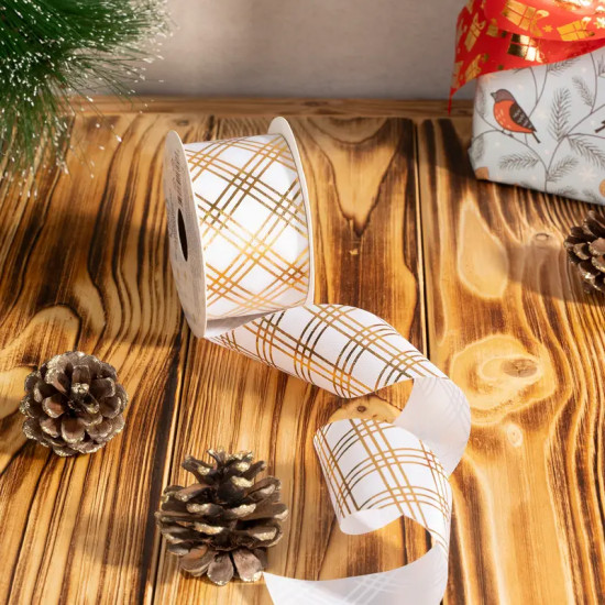 Лента упаковочная новогодняя