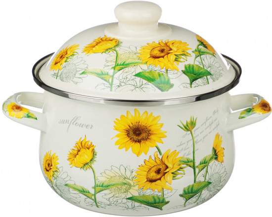 Кастрюля с крышкой «Подсолнухи»