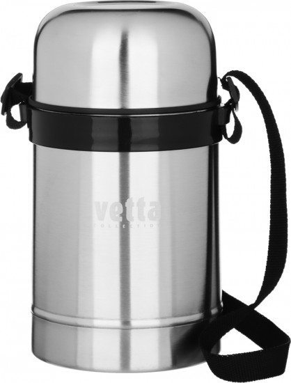 Термос металлический с широкой горловиной «Суповой»