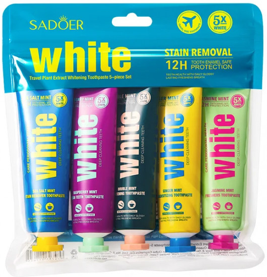 Дорожный набор отбеливающих зубных паст