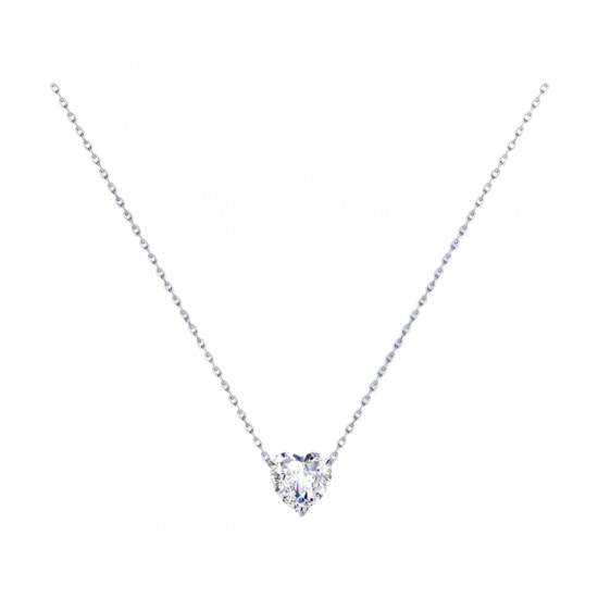 Колье из серебра с фианитом