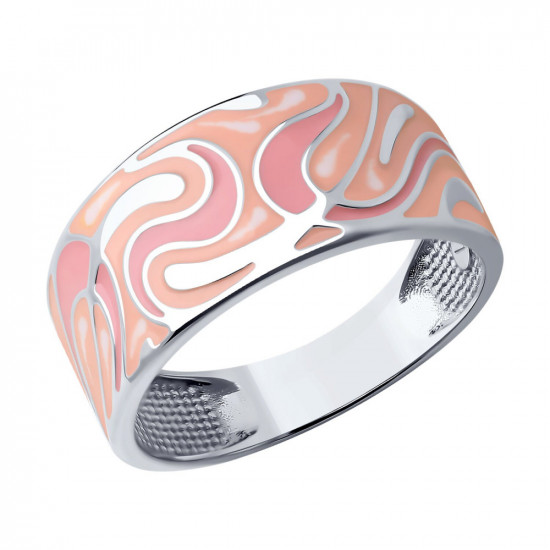 Кольцо из серебра с эмалью