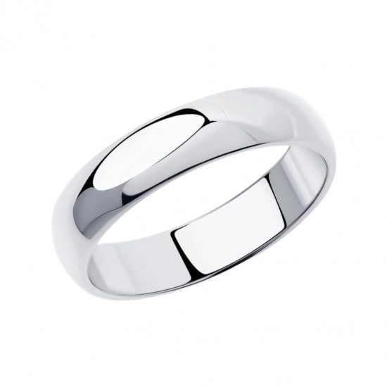 Обручальное кольцо из серебра