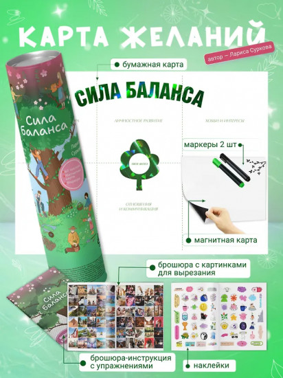 Карта желаний «Сила баланса. Work-life-study без стресса и выгорания»