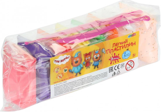 Пластилин лёгкий «Три кота»