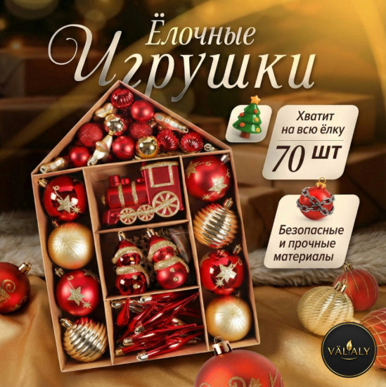 Набор ёлочных игрушек