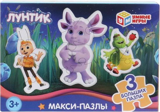 Игра-головоломка с фигурными деталями «Лунтик»