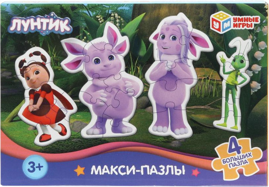 Игра-головоломка с фигурными деталями «Лунтик»