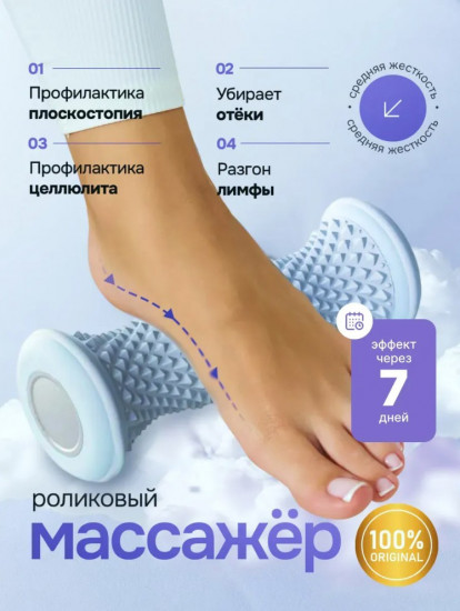 Массажер роликовый для ног, стоп и тела