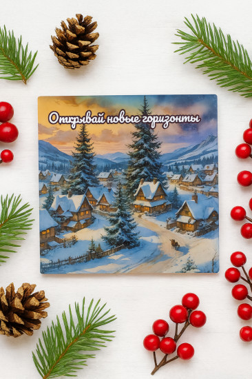 Открытка-магнит «Открывай новые горизонты»
