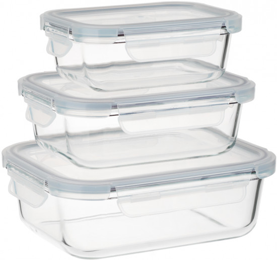 Набор контейнеров для продуктов на защелках