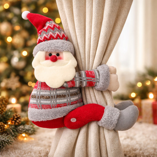 Новогодний держатель на штору «Дед Мороз»