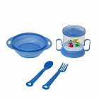 Набор детской посуды «Малышка» (4 предмета), цвета в ассортименте