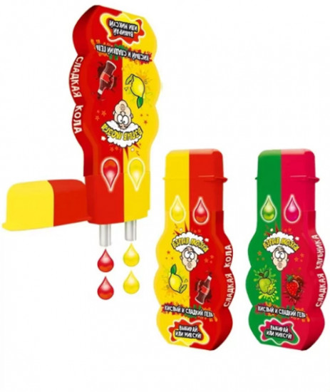 Жидкая карамель с кислым и сладким гелем «Взрыв мозга»