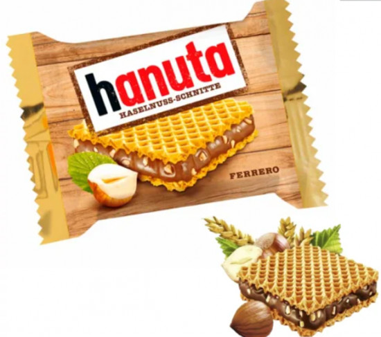 Вафли с ореховым кремом «Hanuta huzelnuss»