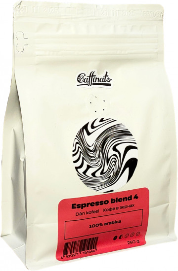 Кофе свежеобжаренный в зернах «Espresso blend № 4»