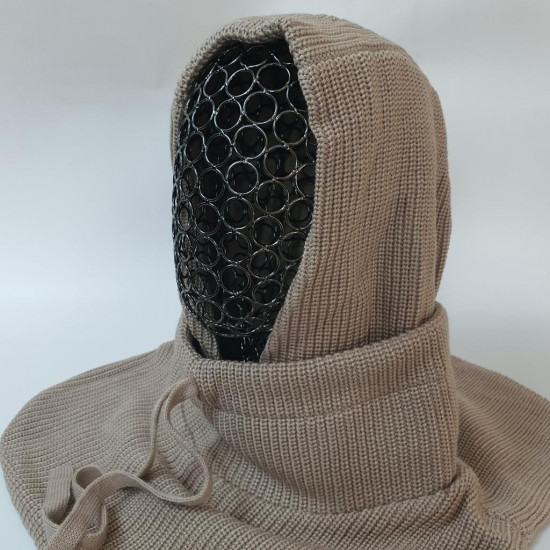 Капор вязаный женский зимний