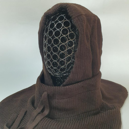 Капор вязаный женский зимний