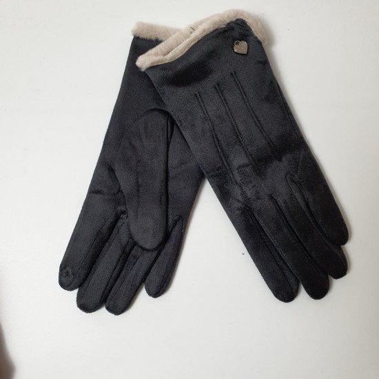 Перчатки женские «Замочек сердце»