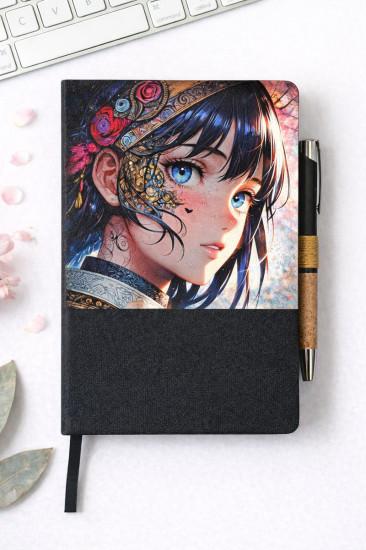 Ежедневник с дизайнерским принтом в стиле Аниме