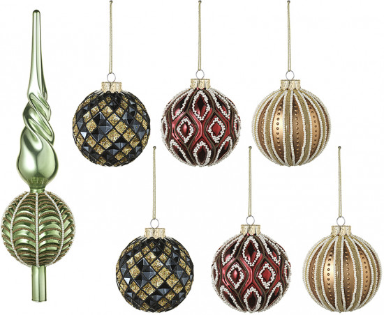 Набор ёлочных украшений «Vitrage»