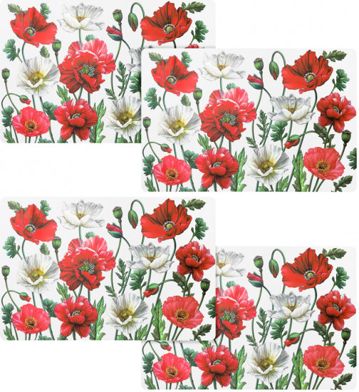 Набор салфеток подстановочных «Маки»