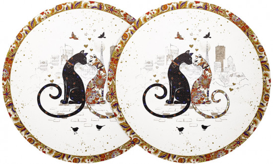 Набор салфеток подстановочных «Парижские коты»