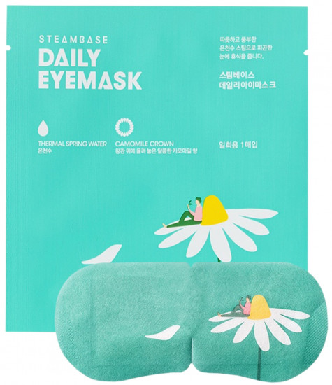 Согревающая маска для глаз с эффектом ароматерапии «Daily Eyemask Camomile Crown»