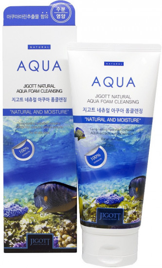 Увлажняющая пенка для умывания с аквамарином «Natural Aqua Foam Cleansing»