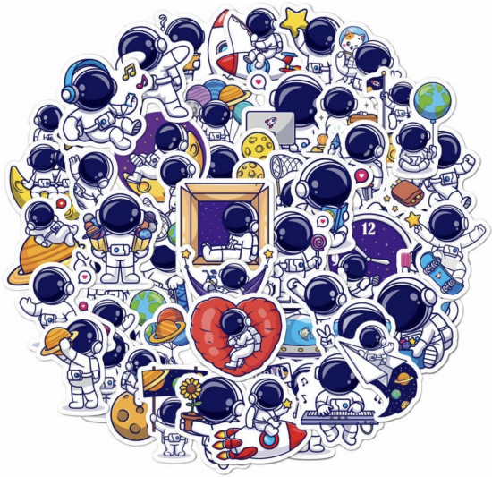 Набор наклеек «Космонавты»