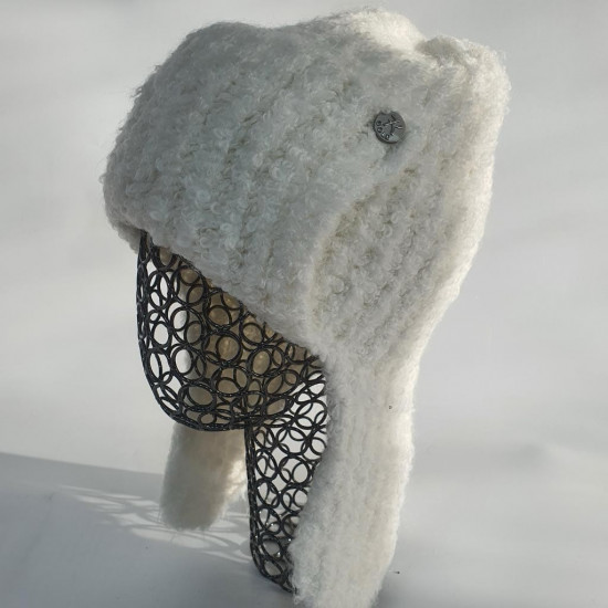 Шапка-ушанка женская зимняя