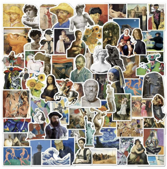 Набор наклеек «Мировое искусство»